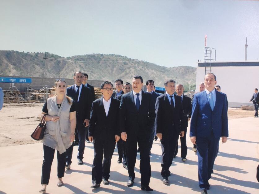 塔吉克斯坦總理蘇爾佐達(dá)視察陜煤建設(shè)集團(tuán)承建的丹哥拉輸變電項目